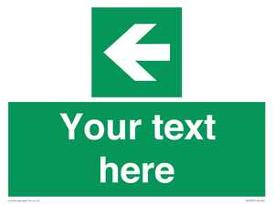 Custom Arrow Left Sign